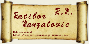 Ratibor Manzalović vizit kartica
